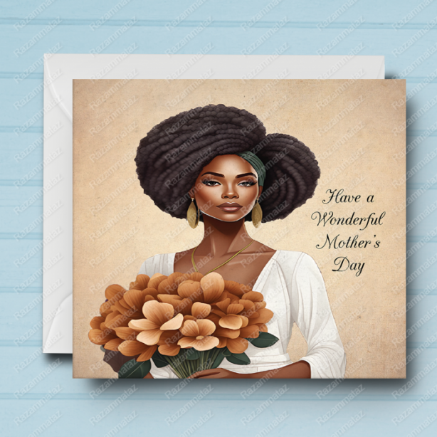 Black Mother's Day Card N